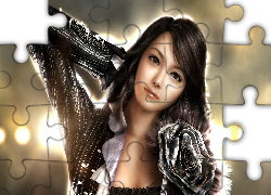 Dziewczyna, Ręka, Kwiat