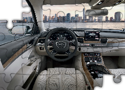 Audi-A8, Wnętrze, Kierownica