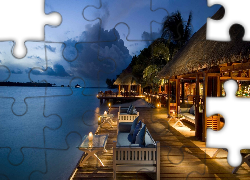 Hoteliki, Ocean, Molo, Malediwy