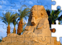 Egipt, Luksor, Aleja, Sfinksów