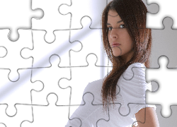 Ładna, Dziewczyna, Brunetka