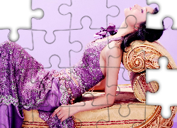 Kobieta, Sofa, Relaks