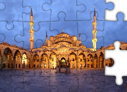 Turcja, Istambuł, Błękitny, Meczet, Dziedziniec