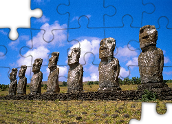 Posągi, Moai, Wyspa Wielkanocna