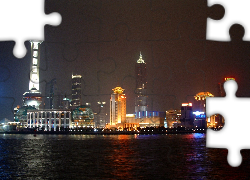 Panorama, Miasta, Szanghai, Chiny