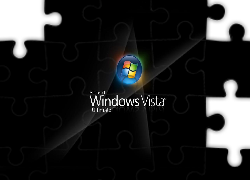 Windows, Vista, Czerń, Logo