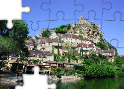 Beynac, Francja, Architektura, Woda