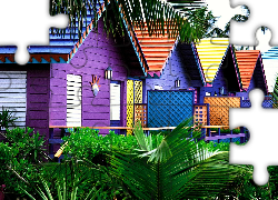 Malediwy, Kolorowe, Domki