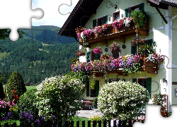 Dom, Góry, Ogród, Austria