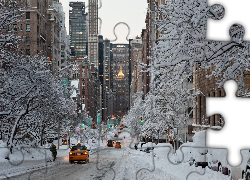 Zima, Nowy York, Ulica