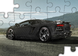 Czarny, Samochód, Lamborghini