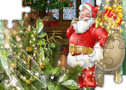 Mikołaj, Boże Narodzenie, Grafika ,Prezenty
