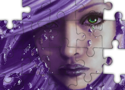 Kobieta, Lila, Grafika