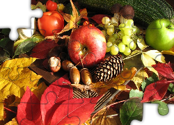 Owoce, Jesieni, Liście