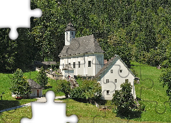 Kościółek, Trawa, Drzewa, Johnsbach, Austria