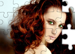 Kobieta, Portret, Spojrzenie