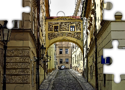 Praga, Uliczka, Domy, Zabytki