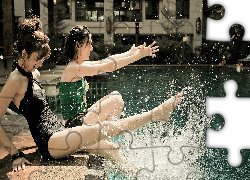 Kobiet, Basen, Krople, Wody