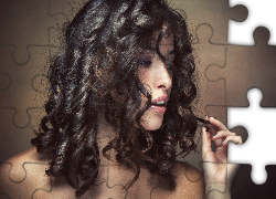 Kobieta, Dłoń, Włosy