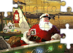 Mikołaj, Jacht, Boże Narodzenie, Malarstwo