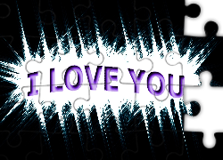 I love you, Napis