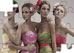 Kobiety, Sukienki, Fryzury