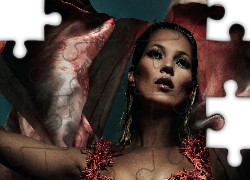 Kobieta, Spojrzenie, Chusta