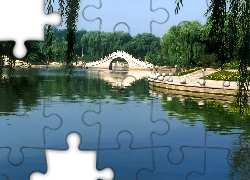 Park, Jezioro, Dragon, Chiny