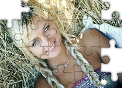 Kobieta, Blondynka, Warkocze