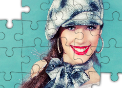 Kobieta, Czapka, Szalik