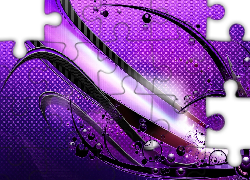 Fioletowa, Abstrakcja, Grafika