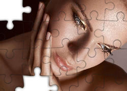 Kobieta, Twarz, Dłoń