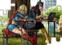 Batman, Supermen, Komiks, Grafika