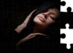 Kobieta, Zamknięte, Oczy