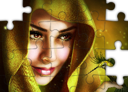 Kobieta, Kaptur, Koliberek