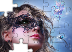 Kobieta, Fantasy, Motyl