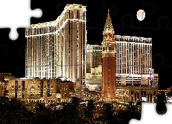 Miasto, Nocą, Las Vegas, Stany Zjednoczone