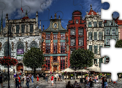 Miasto, Kamienice, Gdańsk, Polska