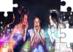 Trzy, Kobiety, Aniołek, Diabełek