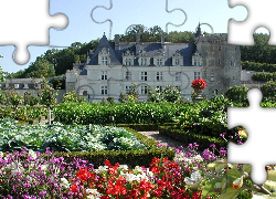 Zamek w Villandry, Château de Villandry, Francja, Villandry, Ogród