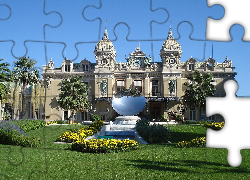 Pałac, Fontanna, Monte Carlo, Monako