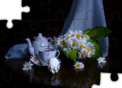 Kwiaty, Margerytki, Herbata