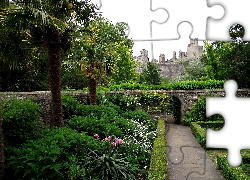 Zamek Arundel, Anglia, Hrabstwo West Sussex, Drzewa, Kwiaty Ogród