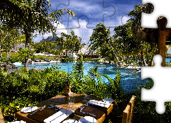Hotel, Basen, Kurort, St Regis, Bora Bora