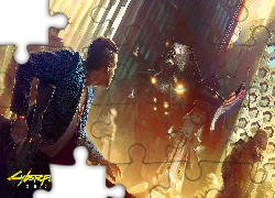 Cyberpunk 2077, Mężczyzna, Robot