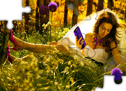 Kobieta, Szpilki, Las