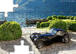 Jezioro Como, Włochy, Auto, Bugatti