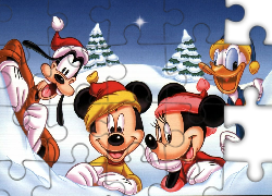 Myszka Miki, Kaczor Donald, Goofy