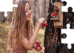 Blondynka, Las, Karmnik, Dla, Ptaków, Jarzębina