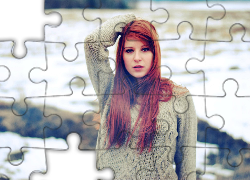 Ruda, Kobieta, Sweter